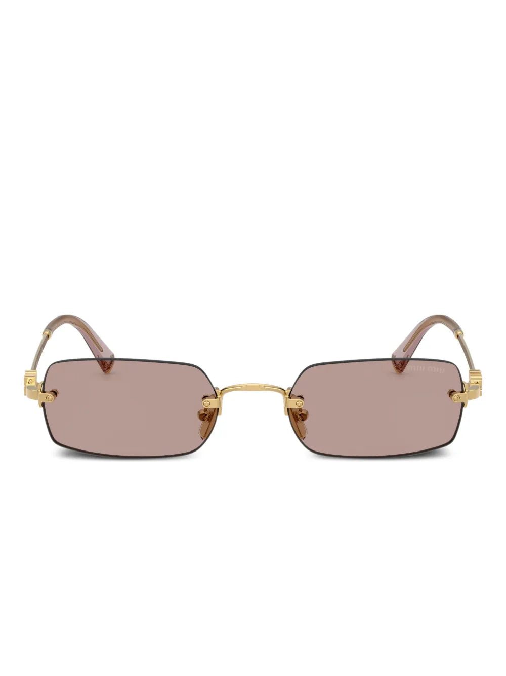 Miu Miu Eyewear Óculos de sol retangular feminino