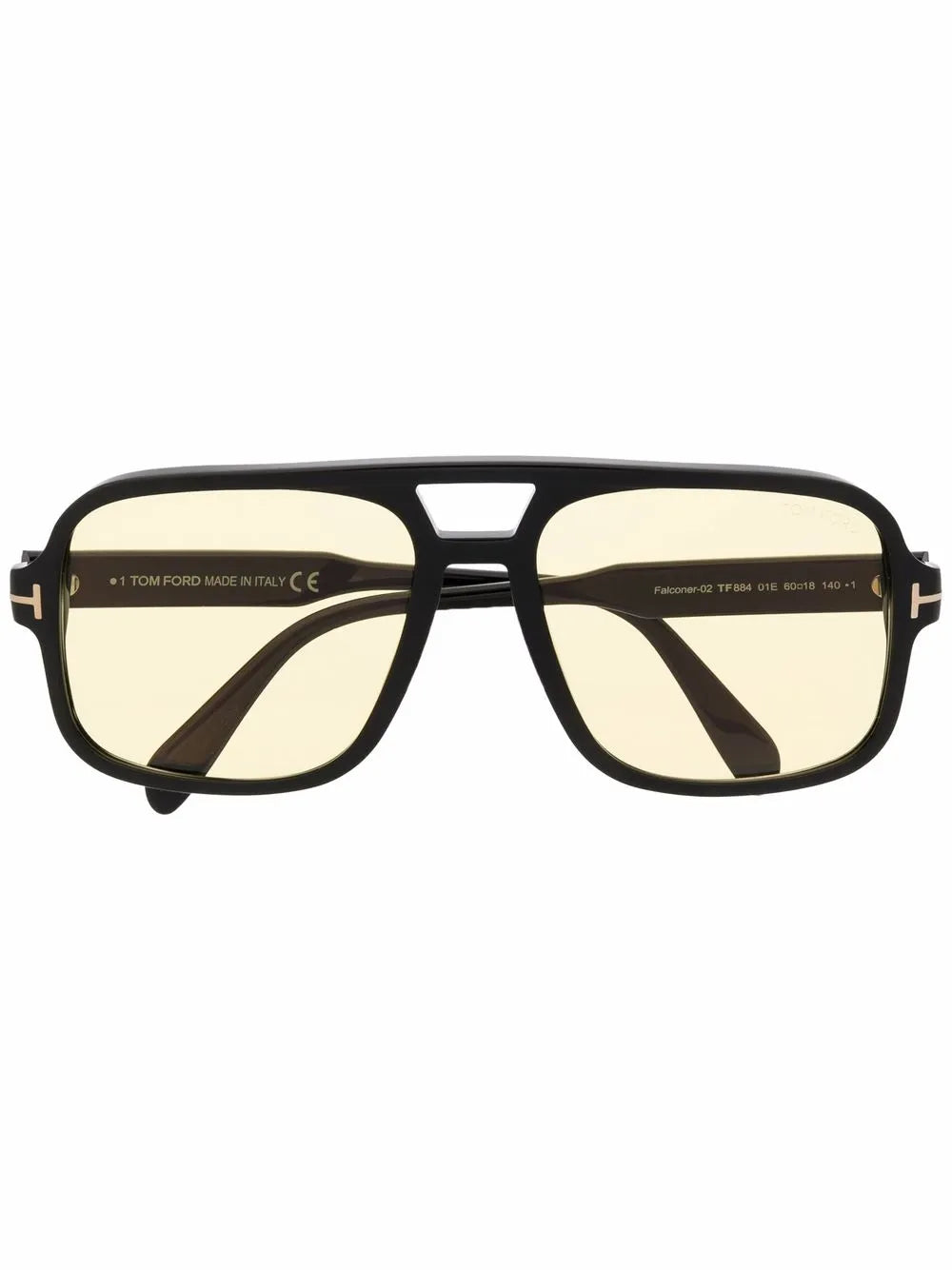 TOM FORD Eyewear Óculos de sol armação piloto com lentes coloridas