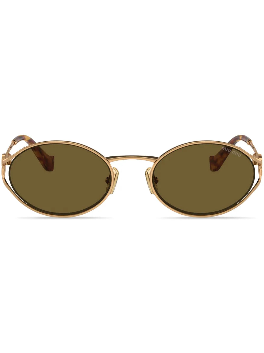 Miu Miu Eyewear Óculos de sol com placa de logo