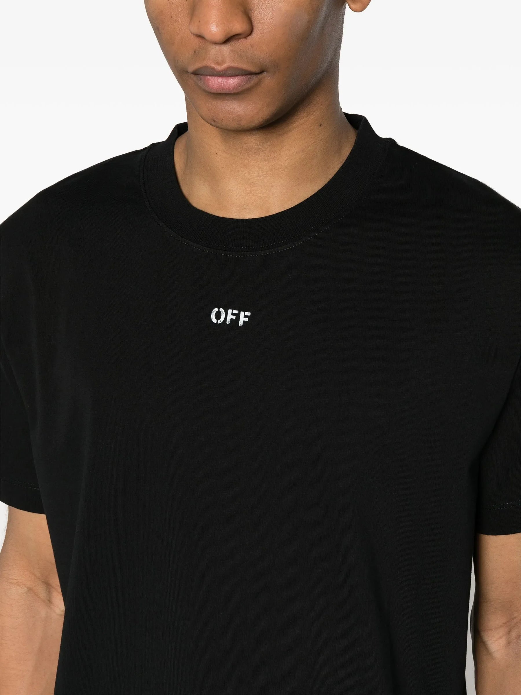 Camisetas Off-White de algodão com estampa de logo