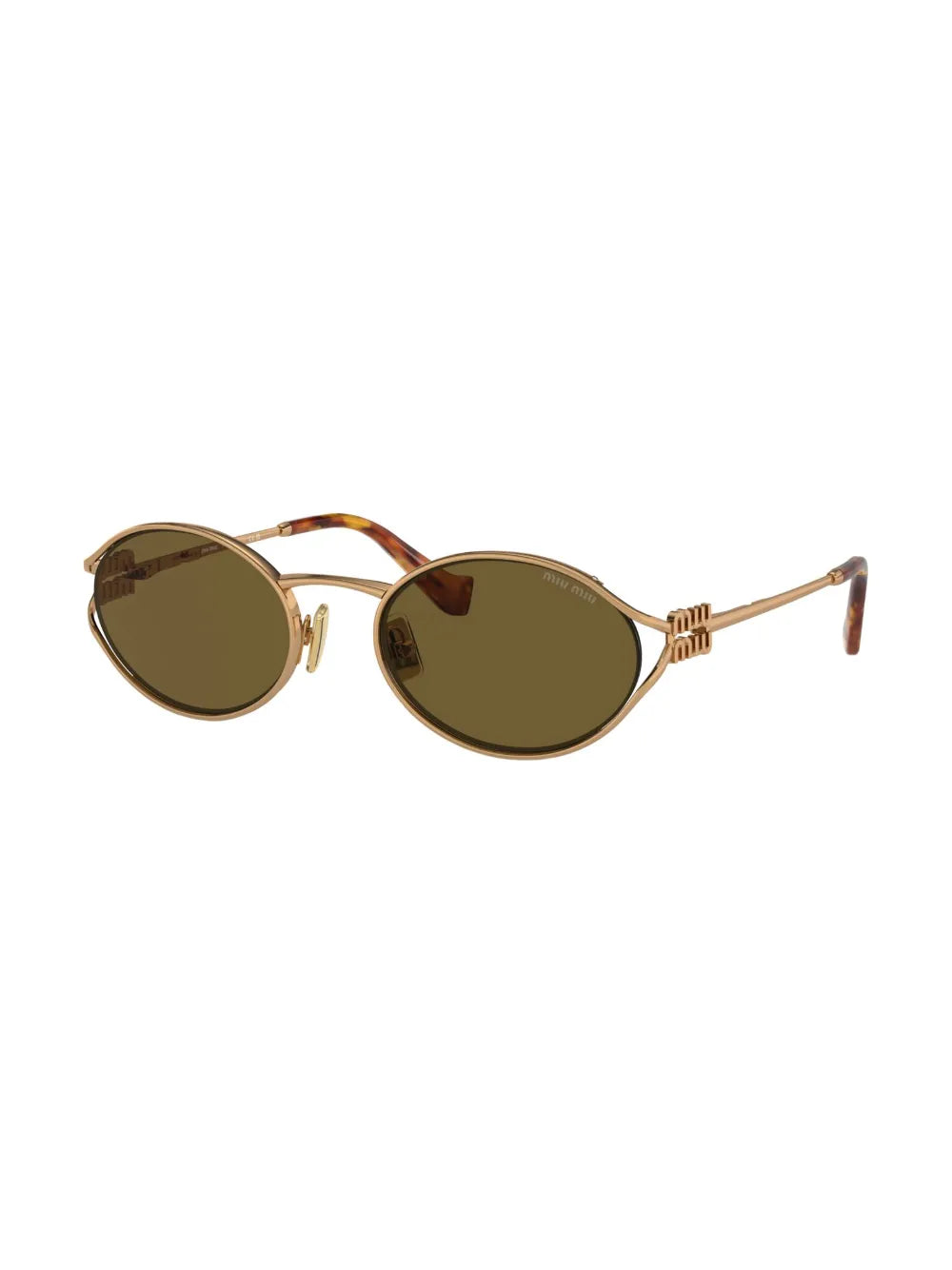 Miu Miu Eyewear Óculos de sol com placa de logo