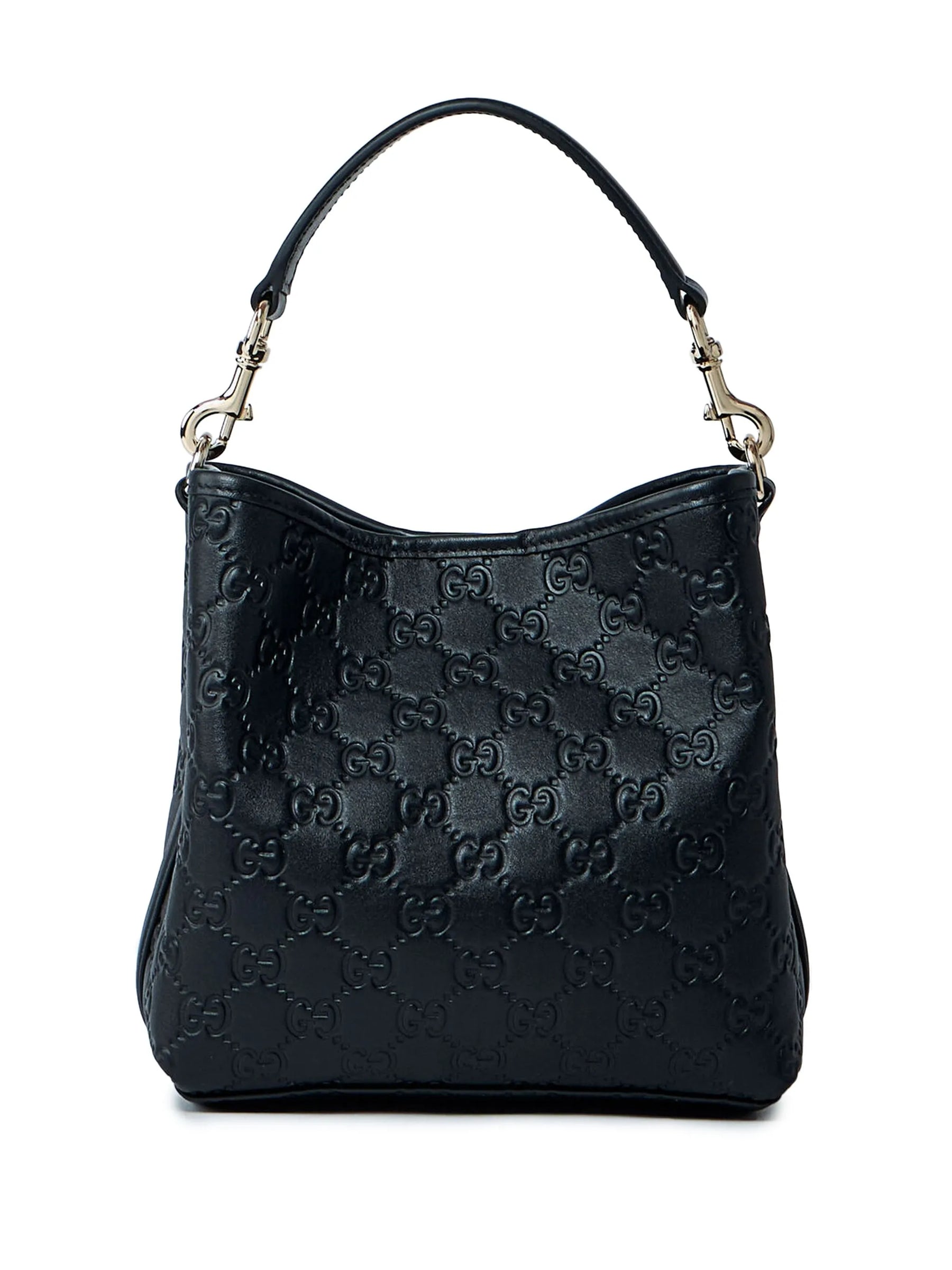 Bolsa tote Emblem pequena de couro