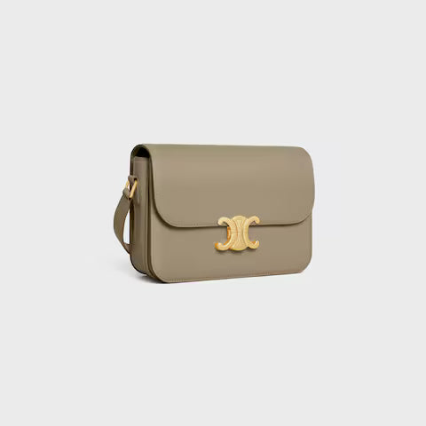 Bolsa CLASSIQUE TRIOMPHE em couro de bezerro brilhante