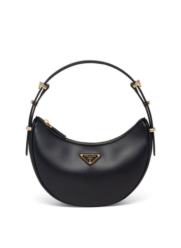 Prada Bolsa de ombro Arqué em couro