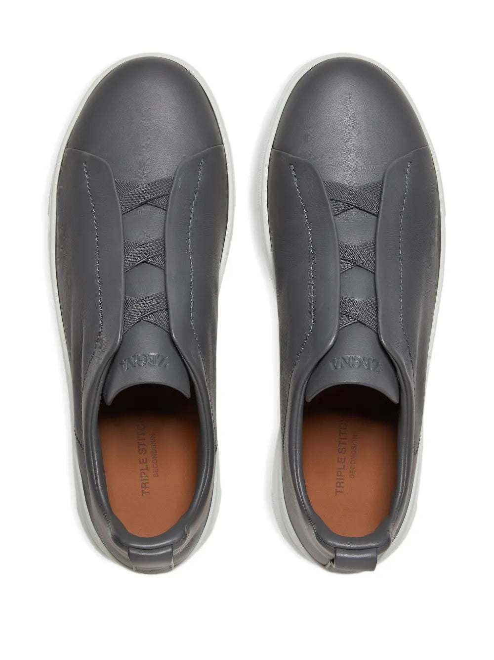 Zegna Tênis de couro