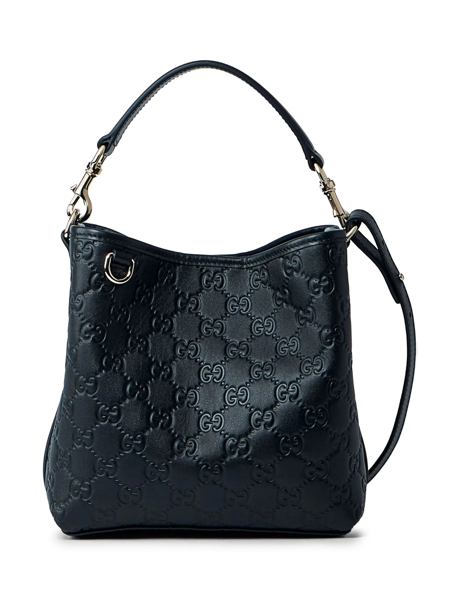 Bolsa tote Emblem pequena de couro