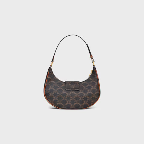 Bolsa TRIOMPHE AVA Média em Triomphe Canvas e Couro de bezerro