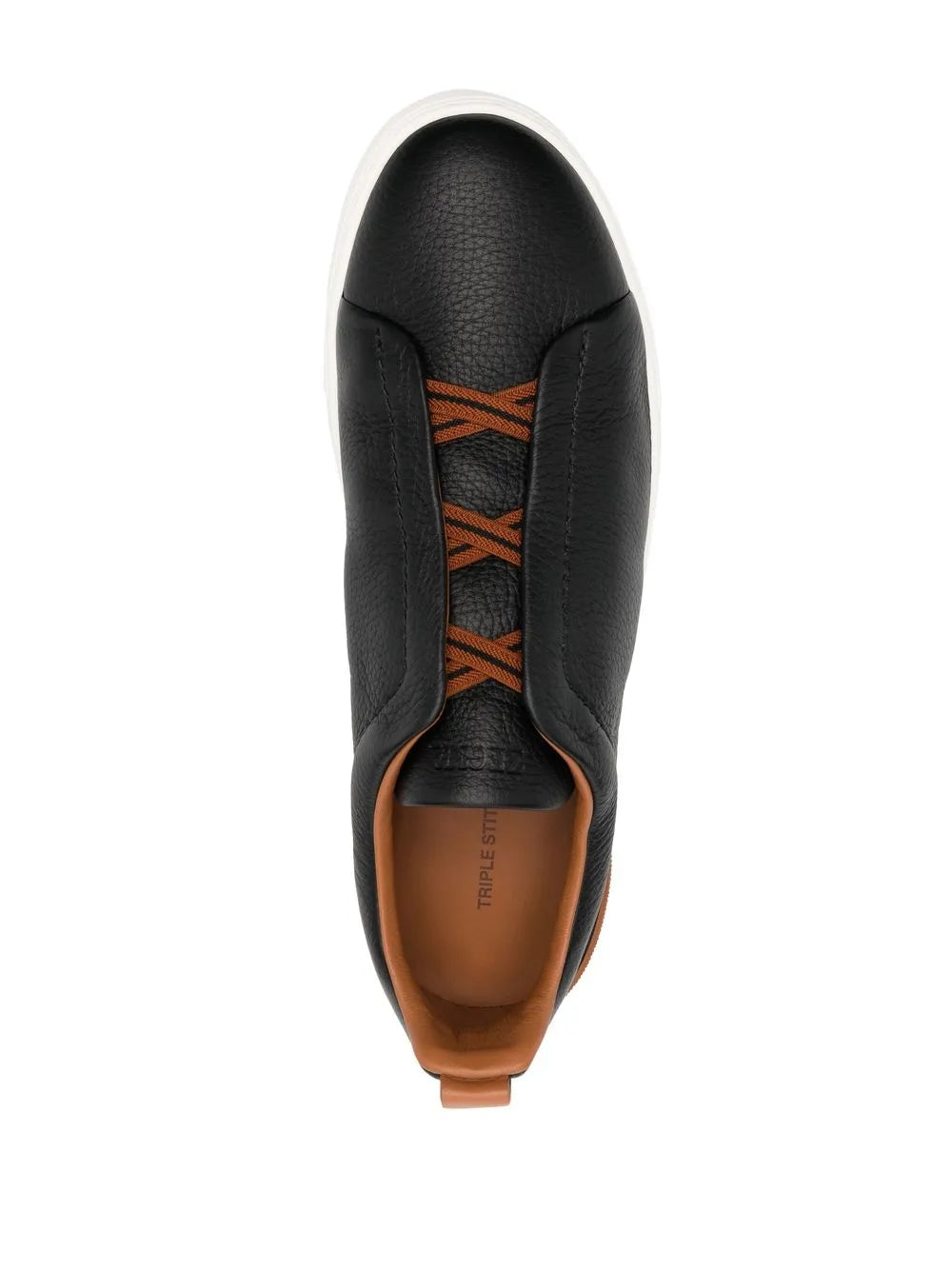 Zegna Tênis cano baixo Triple Stitch