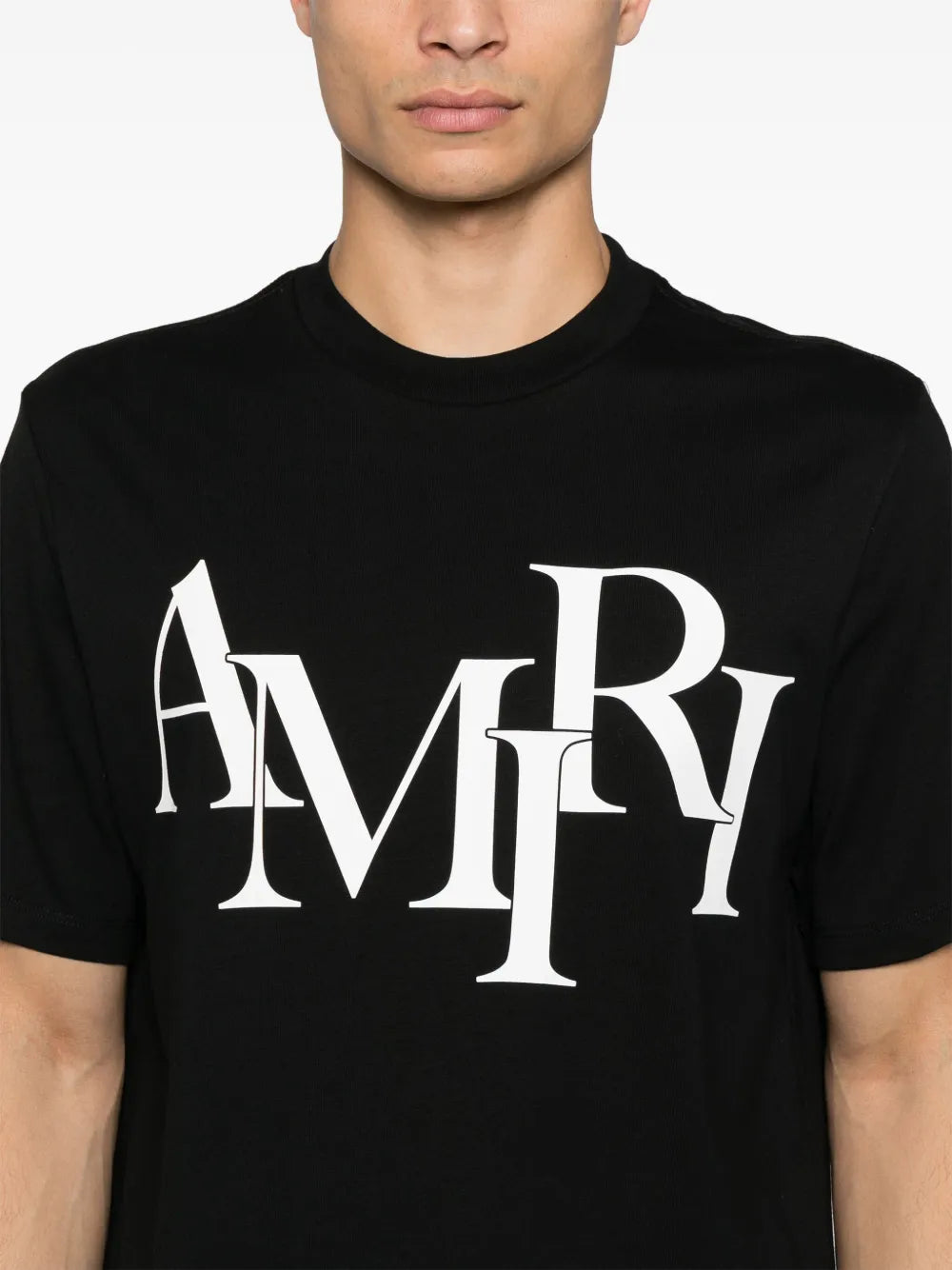 AMIRI Camiseta Staggered Logo