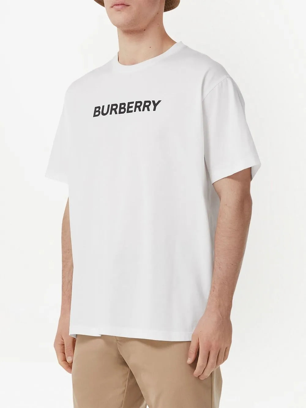 Burberry Camiseta de algodão com estampa de logo