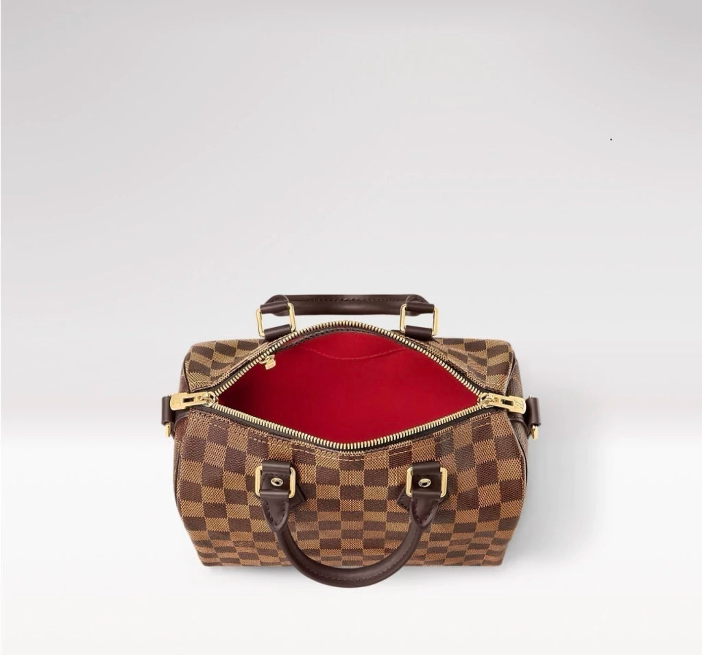 Bolsa Speedy Bandoulière 25 Canvas Damier Ébène