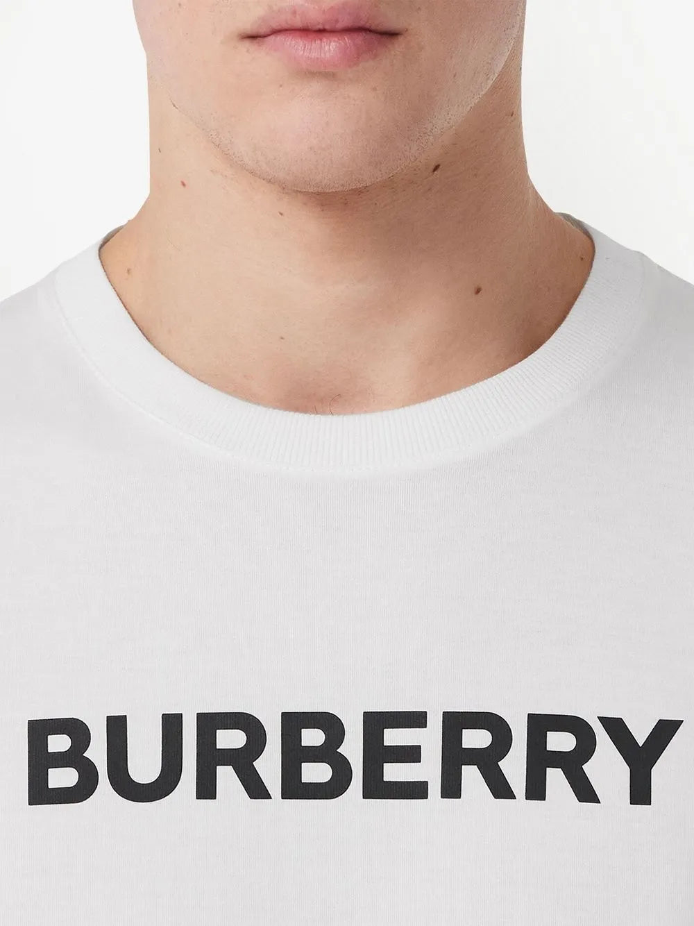 Burberry Camiseta de algodão com estampa de logo