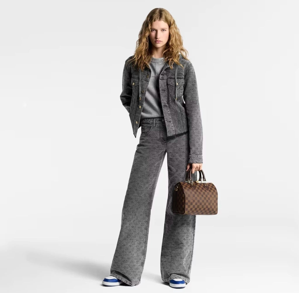 Bolsa Speedy Bandoulière 25 Canvas Damier Ébène