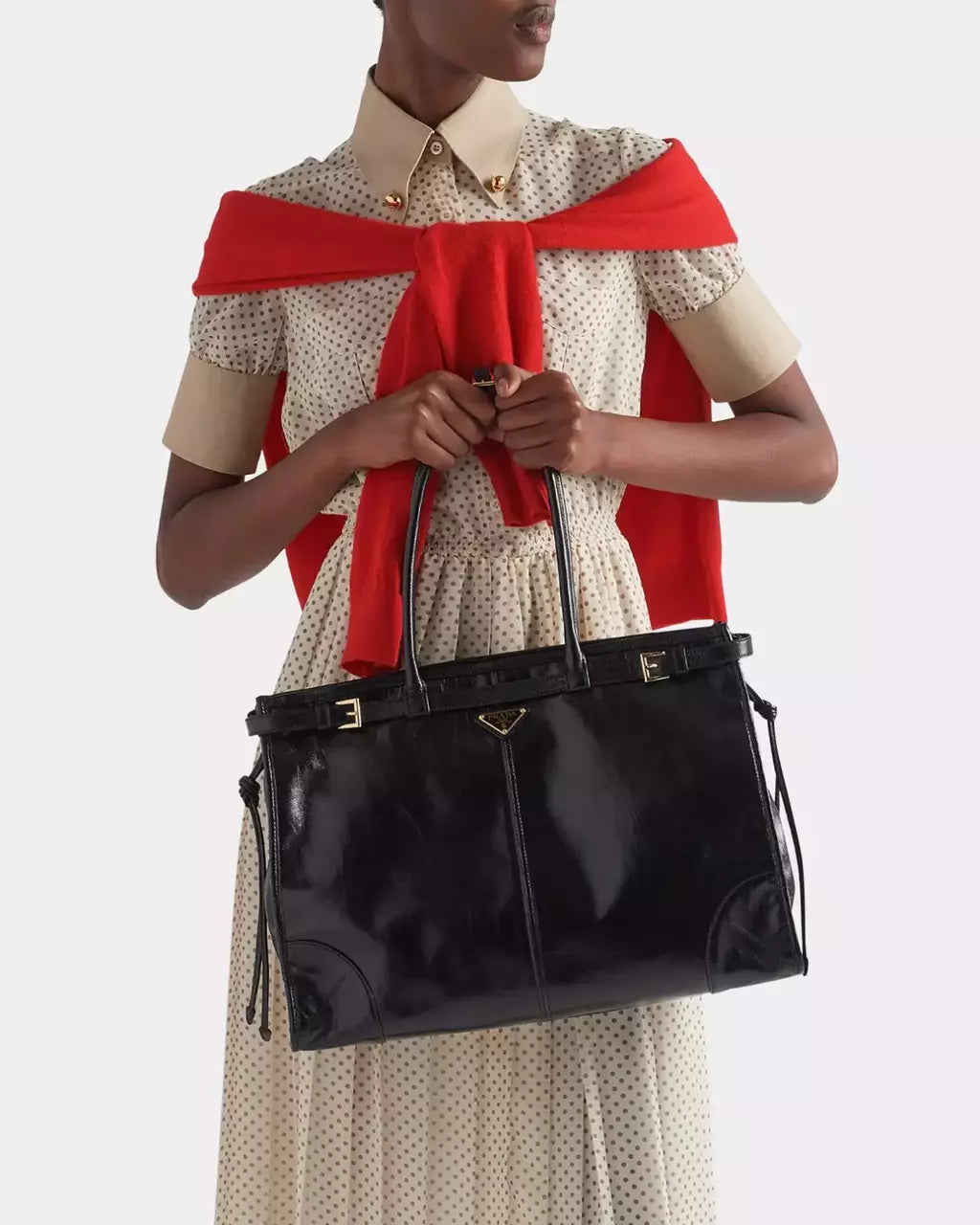 Bolsa Bonnie Buckle Leather Shoulder Bag