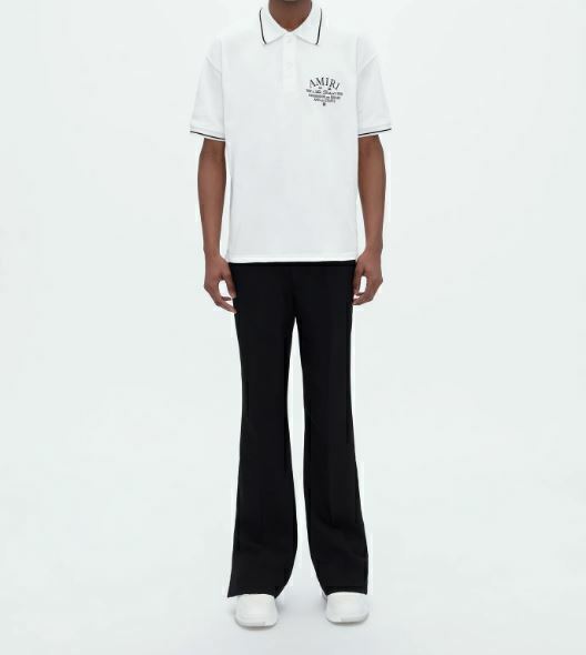 AMIRI ARTS DISTRICT PIQUE POLO CAMISETAS