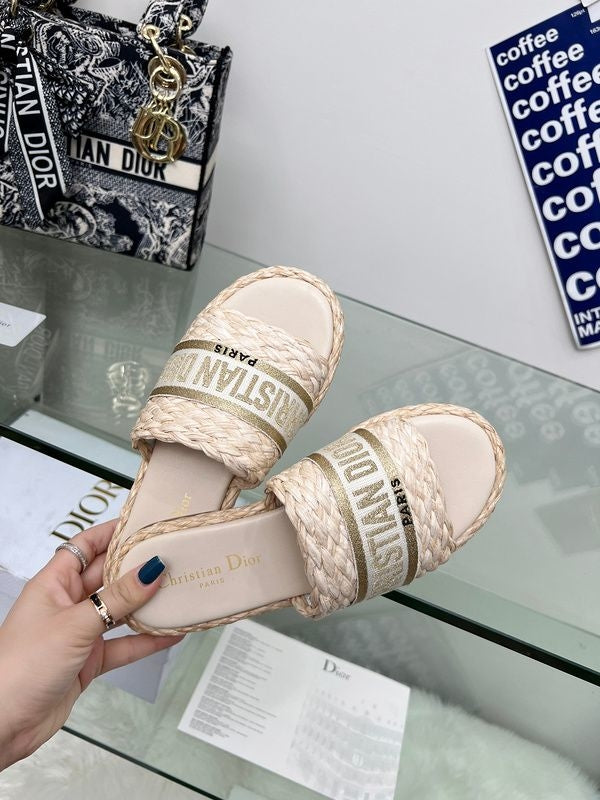 Christian Dior mule dway - "Dourado"