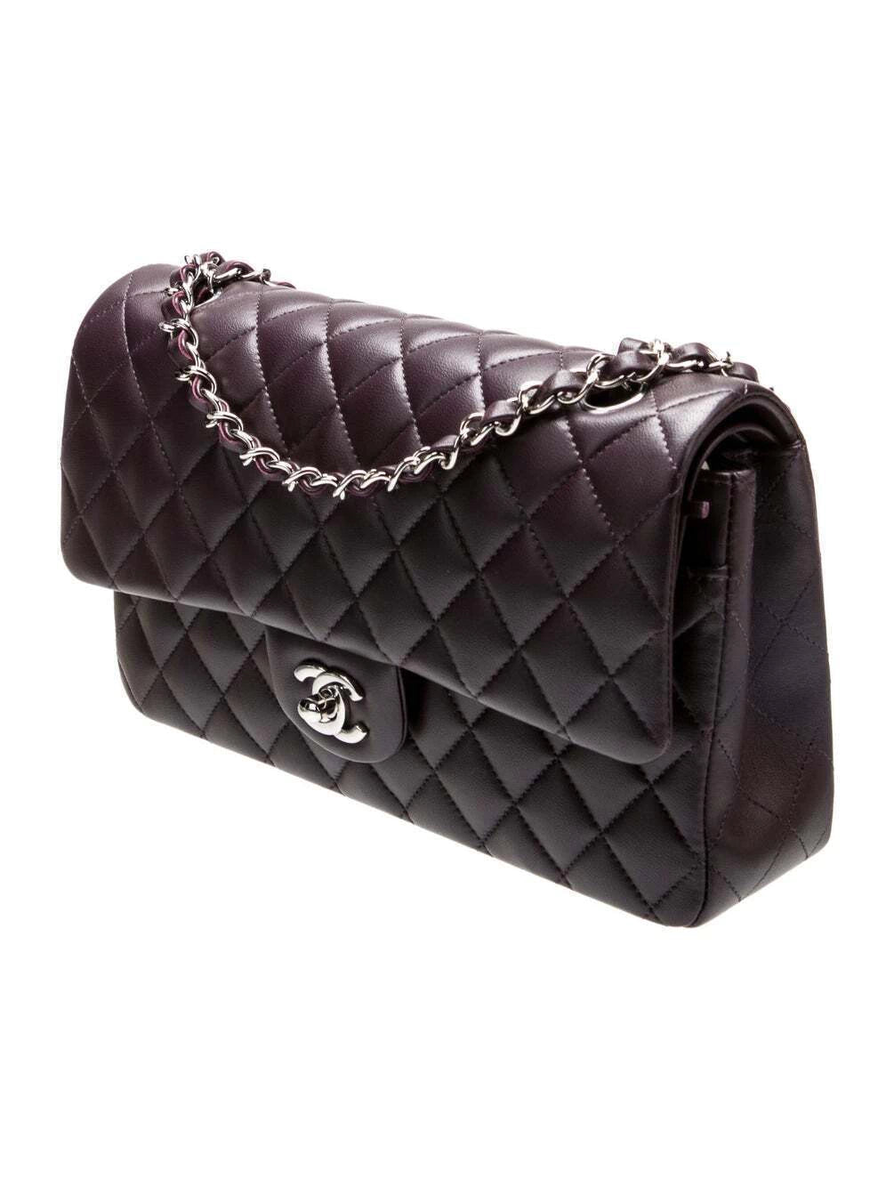 Bolsa Chanel Classic Double Flap Bag Café