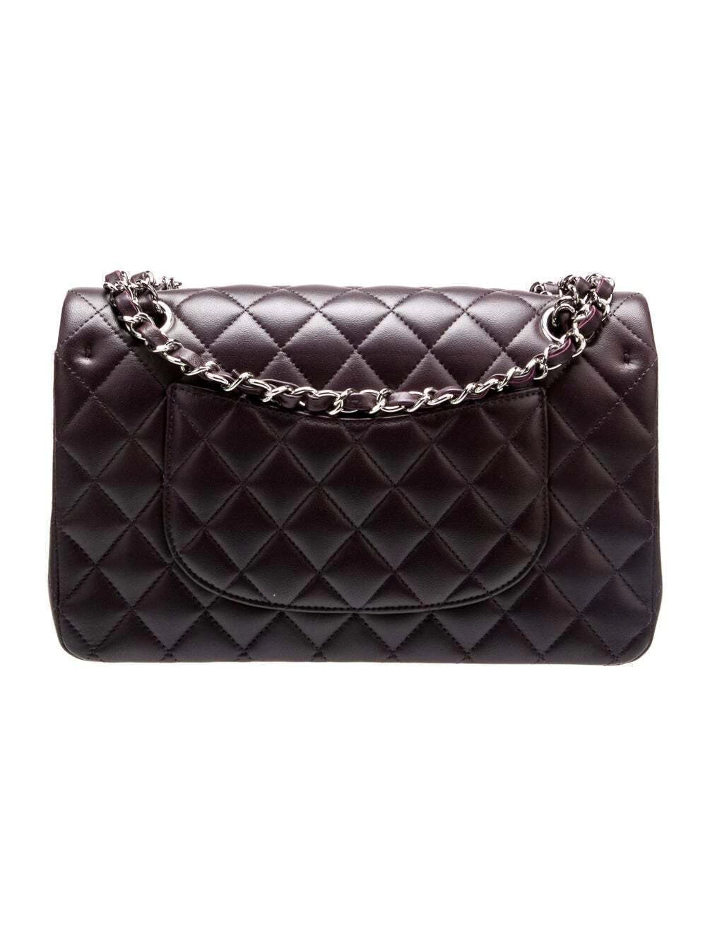 Bolsa Chanel Classic Double Flap Bag Café