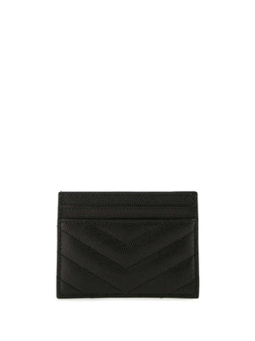 Saint Laurent Porta-cartões matelassê monogramado