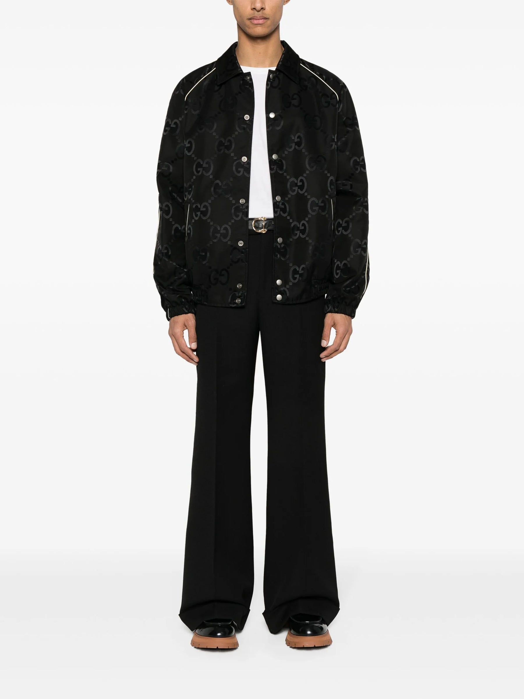 Gucci Jaqueta de canvas Jumbo GG camisetas