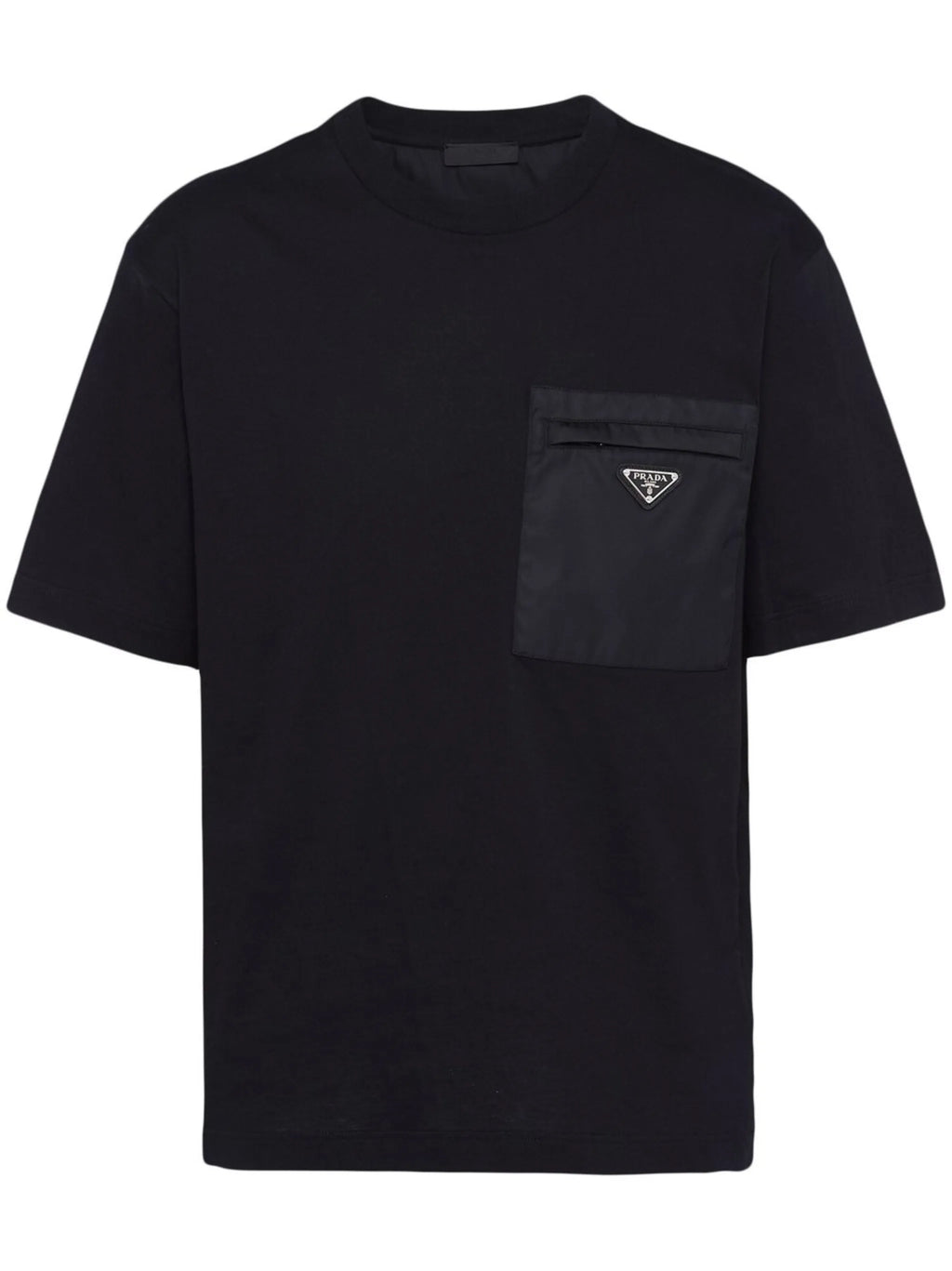 Prada Camiseta com recortes de nylon reciclado