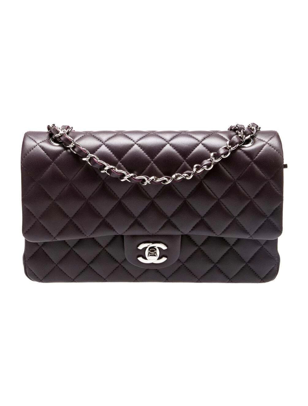 Bolsa Chanel Classic Double Flap Bag Café