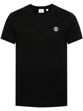 Burberry Camiseta de algodão com logo bordado