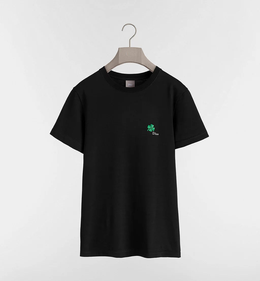 Camiseta com bordado Dior Clover
