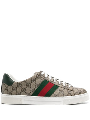Gucci Tênis Ace GG Supreme de canvas