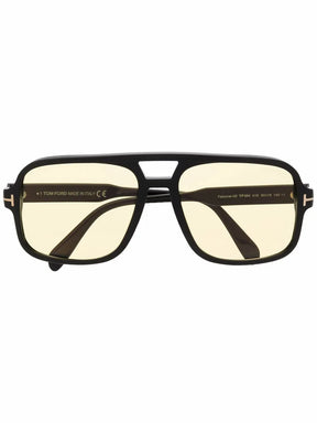 TOM FORD Eyewear Óculos de sol armação piloto com lentes coloridas