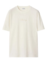 Burberry Camiseta com logo xadrez