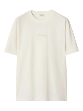 Burberry Camiseta com logo xadrez