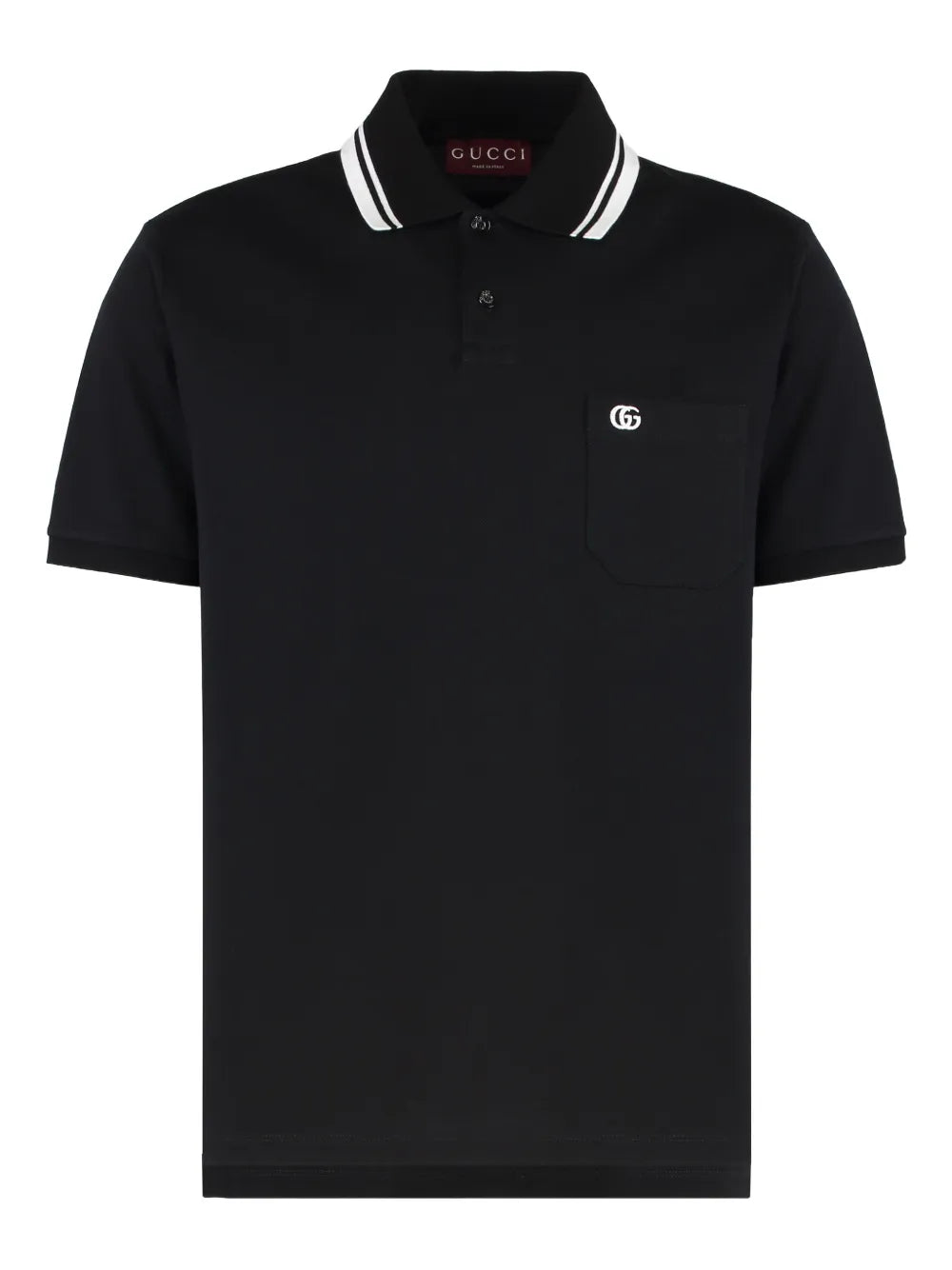 Gucci Camisa polo com logo bordado