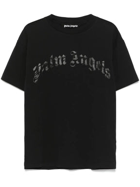 Palm Angels Camiseta com logo curvado