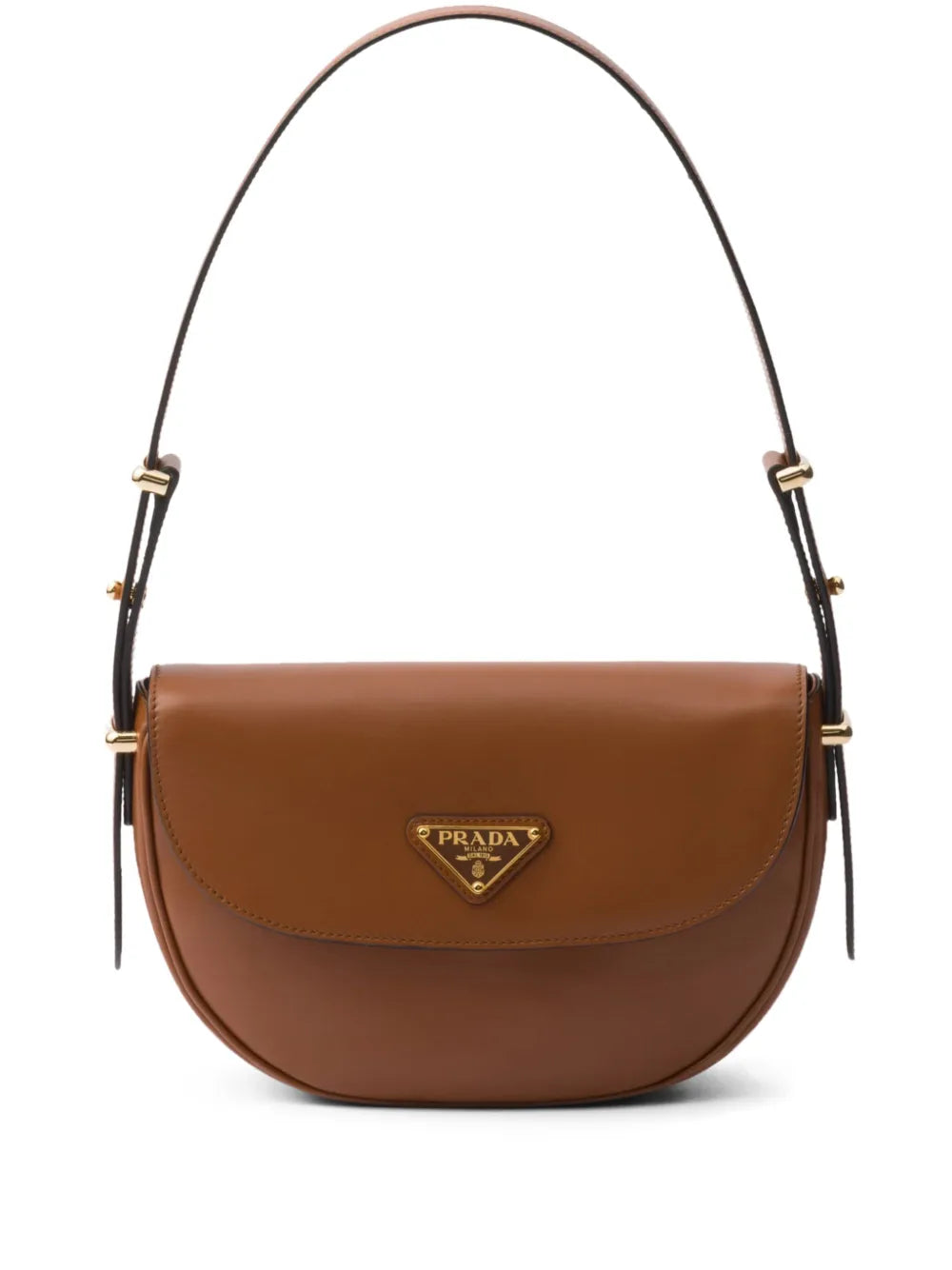 Prada Bolsa de ombro Arqué em couro