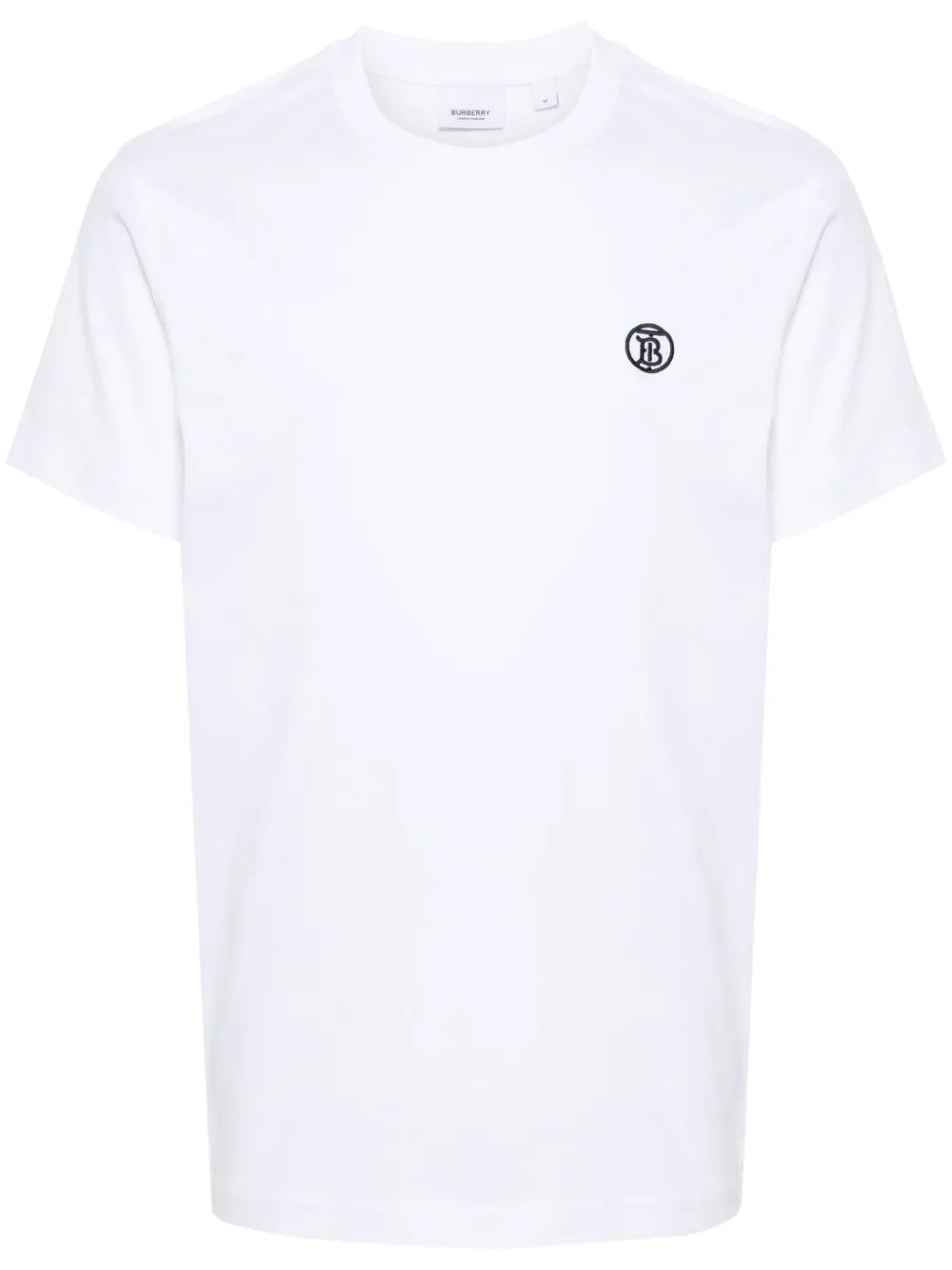 Burberry Camiseta de algodão orgânico com logo bordado