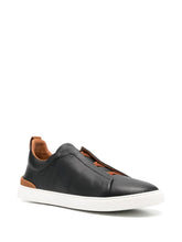 Zegna Tênis cano baixo Triple Stitch
