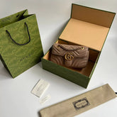 BOLSA GG MARMONT MATELASSÊ 22 NUDE