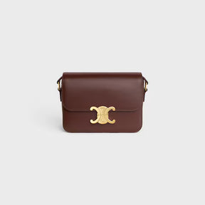 Bolsa TRIOMPHE TEEN em couro de bezerro brilhante