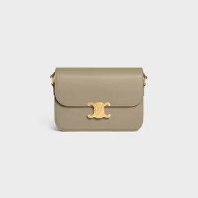 Bolsa CLASSIQUE TRIOMPHE em couro de bezerro brilhante