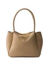 Bolsa tote de couro com logo