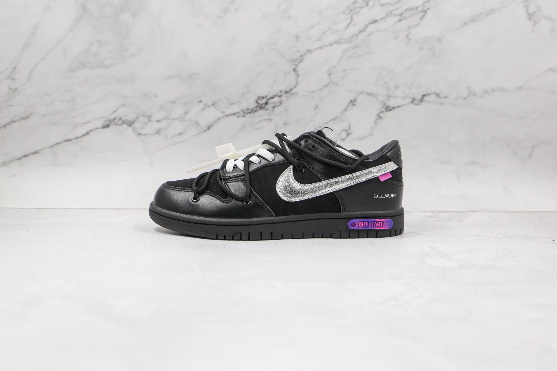 Nike Dunk Low Off White Lot 50:50 Sneaker