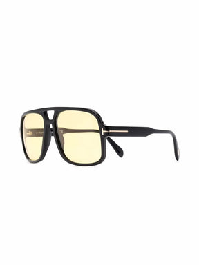 TOM FORD Eyewear Óculos de sol armação piloto com lentes coloridas