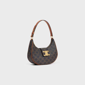 Bolsa TRIOMPHE AVA Média em Triomphe Canvas e Couro de bezerro