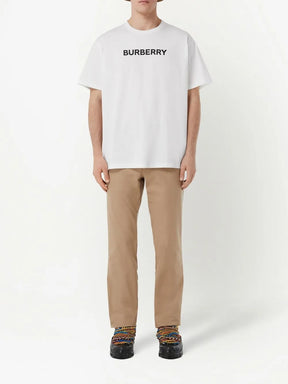 Burberry Camiseta de algodão com estampa de logo