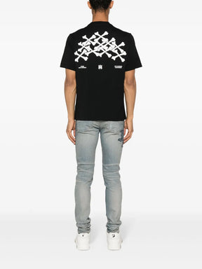 AMIRI Camiseta Bones Stacked de algodão