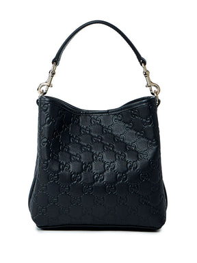 Bolsa tote Emblem pequena de couro