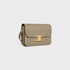 Bolsa CLASSIQUE TRIOMPHE em couro de bezerro brilhante