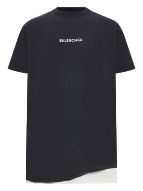 Balenciaga Camiseta de algodão com sobreposição