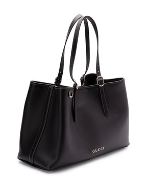 Bolsa tote média com emblema